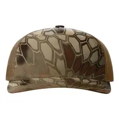 Richardson&reg; Five-Panel Printed Trucker Cap Kry Highlander/ Buck