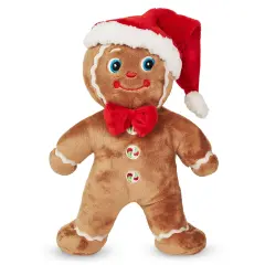 Bearington Jolly Ginger Gingerbread Man Plush, Gingerbread Toys, 10 Inch Christmas Stuffed Animal, Ideal Holiday Stuffed Animals Gift for Toddlers, Kids & Teens, For Ages 3-14 Brown