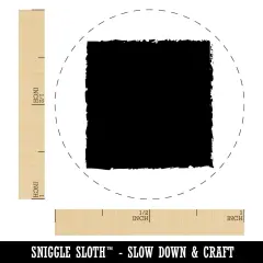 Sketchy Solid Square Self-Inking Rubber Stamp for Stamping Crafting Planners Green
