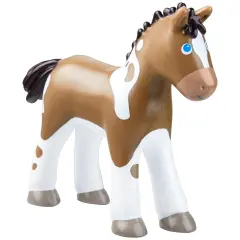 HABA Little Friends Foal Abby - 3.75" Farm Animal Toy Horse Figure Multicolor