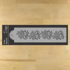 Blooming Phlox Cake Stencil | C851 by Designer Stencils | Cake Decorating Tools |