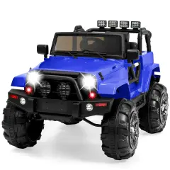 Best Choice Products 12V Kids Ride On Truck Car w/ Remote Control, Spring Suspension, Bluetooth, LED Lights