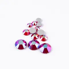 Crystal Lane DIY Combo Glass Flatback Rhinestones SS3 / SS6 / SS12 Siam AB