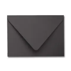 Colorplan DARK GREY - 91 Lb. / 135 gsm / 8 pts Matte Premium Cardstock Paper Text A2 Euro Flap Envelopes Bulk Pack of 250