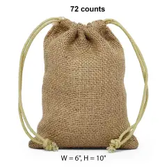 Colored Jute Bag 6" x 10" Ideal for Larger Items