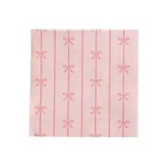 PETAL PINK SIGNATURE BOW LARGE NAPKINS