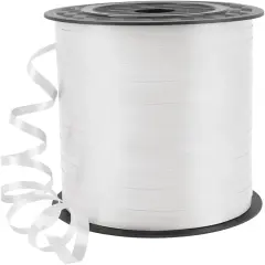 Curling Ribbon White, Balloon String Curly Ribbon 1 Roll for Gift Wrapping