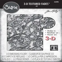 Sizzix 3D Texture Fades Embossing Folder A5 by Tim Holtz-Entangled
