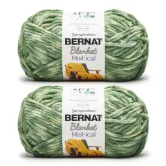 Bernat Blanket Mist-Ical Yarn 24 Pack-Fresh Green