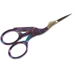 Tool Tron Stork Scissors 3.5"-Stained Glass