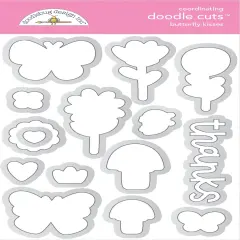 Doodlebug Doodle Cuts Dies-Butterfly Kisses