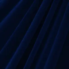 1 Yard Stretch Velvet Fabric Soft Medium Weight Sheen 4-Way Stretch 58/60" Width Navy