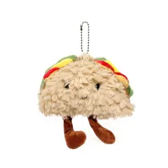 Wrapables Cute Plush Keychain Pendant Charm for Bag, Taco