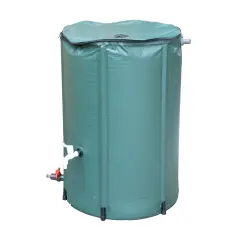 Lehman's Collapsible Rain Barrel, Durable Water Storage for Garden Irrigation, Space-Saving and Easy to Use, 66 Gallon Capacity