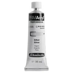 Schmincke Primacryl Professional Acrylic Paint - Silver, 35 ml Tube