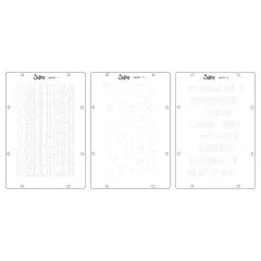 Sizzix Clear Stamp Set 13/Pkg W/Stencils 3/Pkg By Cat Kerr-Possibilitarian