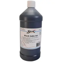 Sax Black India Ink, 1 Quart, Black