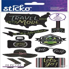 Sticko Chalk Travel Stickers - Double-Pack