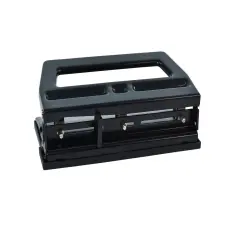 School Smart 3-Hole Heavy Duty Punch, 40 Sheet Capacity, 9/32 Inches, Black