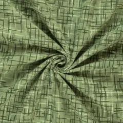 Mook Fabrics Linen Look Flannel Fabric [108 in. Wide] - By The Yard Hedge Green