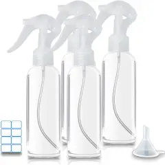 Spray Bottle 3.5oz/100ml - 4 Pack