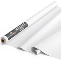 Exquisite Plastic Table Cover Roll &ndash; 40" x 100' Disposable Tablecloth Roll &ndash; Premium Thick 0.5 MIL Plastic Banquet Roll &ndash; Party Table Cover Roll for Events & Catering White