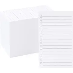 300 Pack Vertical Ruled Index Cards 3x5 with Check Boxes for Daily To Do Checklists and Tasks, Thick Card Stock Office Supplies
