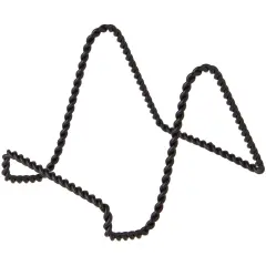 Bard's Twisted Black Wire Easel Stand, 3" H x 3" W x 4.5" D