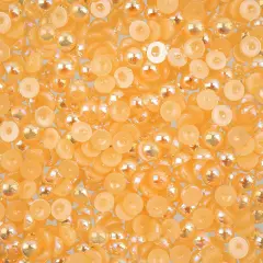 Crystal Lane DIY SS20(5mm) Plastic Pearl Flatback Rhinestones, 575pcs Orange AB
