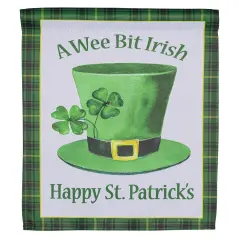 Wee Bit Irish Hat Garden Flag 2 Sided