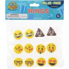 Emoji Rings Include 12 Units