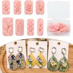 Plant Clay Stamps 8 Shapes Leaves Clay Stamps Clays Cutters
