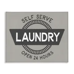 Stupell Industries Retro Self Serve Laundry Canvas Wall Art Design by CAD Designs