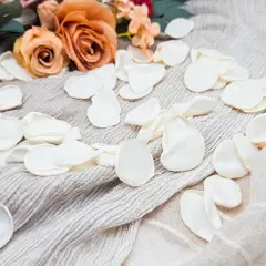200Pcs Ivory Silk Rose Flower Petals for Valentaine's Day,Wedding Flower Girl