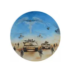 Army Ceramic Car Coaster Set 2.56" (2 Pack)