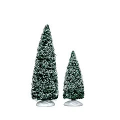 Lemax Snowy Juniper Tree - Set Of 2