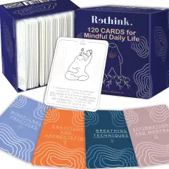 Rethink!: 120 Daily Meditation Cards | Mental Health