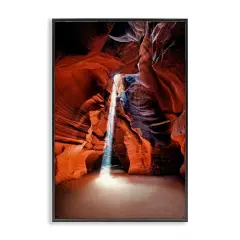 Stupell Industries Looming Cliff Cave Framed Giclee Wall Art Design by William Penhallow Henderson