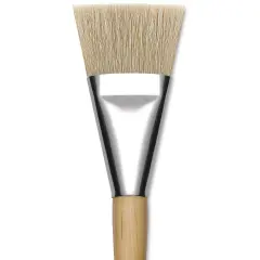 Blick Mega Natural Bristle Brush - Mega Flat, Short Handle, Size 50