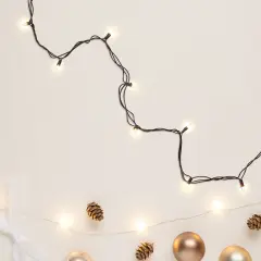 Northlight Mini Incandescent Christmas Lights - Clear - 10' Brown Wire - 50ct