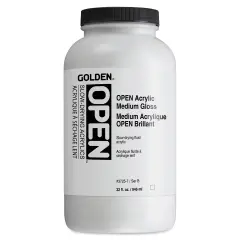 Golden Open Acrylic Medium - Gloss, 32 oz jar
