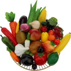 30pcs Plastic Artificial Fruit & Vegetables