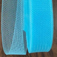 1 Yard Horsehair Trim 100% Nylon Crinoline Braid Webbing for Dresses, Veils & Hats 1" Wide Aqua
