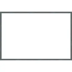 Dixie Blue Grey Rustic Narrow Framed Dry Erase Magnetic Board