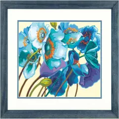 Blue Poppies Paint by Numbers for Adults, 14'' W x 11'' L