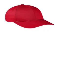Port Authority&reg; Snapback Fine Twill Cap Red