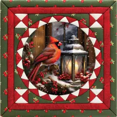 Quilt MagicMy Winter Cardinal No-Sew Quilt Kit Multi