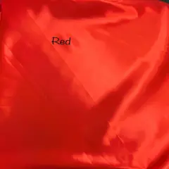 1 Yard Red Bridal Satin Fabric 58/60 Inch Wide Glossy Lustrous Cloth for Event D&eacute;cor, Dresses & Curtains