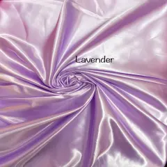 1 Yard Lavender Bridal Satin Fabric 58/60 Inch Wide Smooth Lustrous Material for Tablecloths, Drapes & Apparel