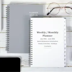 2025-2026 Planner - Jul 2025 - Jun 2026, 2025-2026 Planner Weekly and Monthly, 6.25" &times; 8.3", Tabs, Inner Pocket, Strong Twin-Wire Binding, Improving Your Time Management Skill